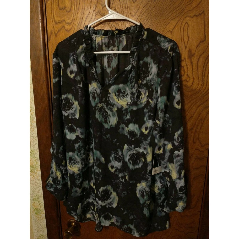 Simply Vera VERAWANG Blouse Long Sleeve Size XXL